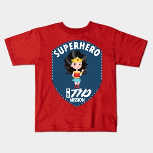 T1D superhero - Diabetes type 1 Ladies Kids T-Shirt